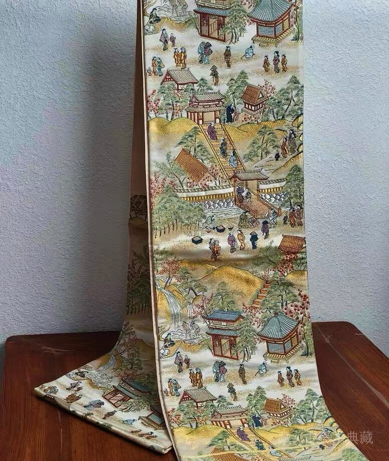西阵织正绢六通袋带